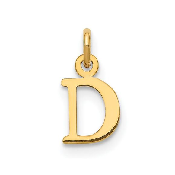 Kazi Luxury 14k Yellow Gold Cutout Letter D Initial Pendant